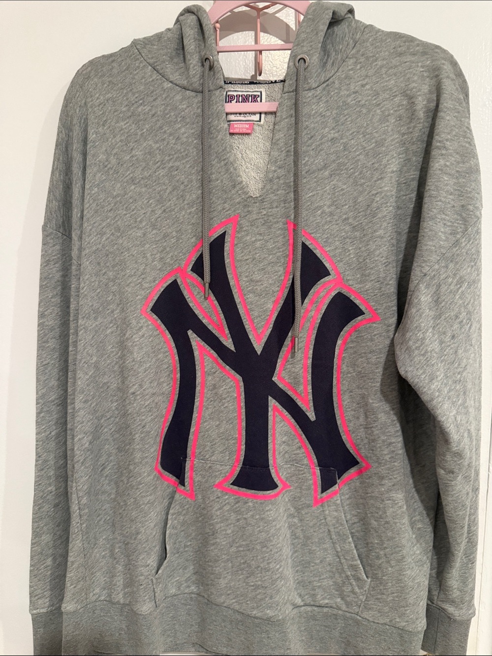 EUC Vintage Victoria’s Secret with 5th Ave & Ocean x Yankees Hoodie Sweatshirt